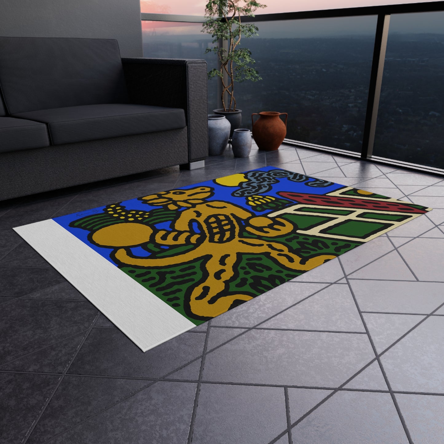 Ready for making big serves in life — Outdoor Rug