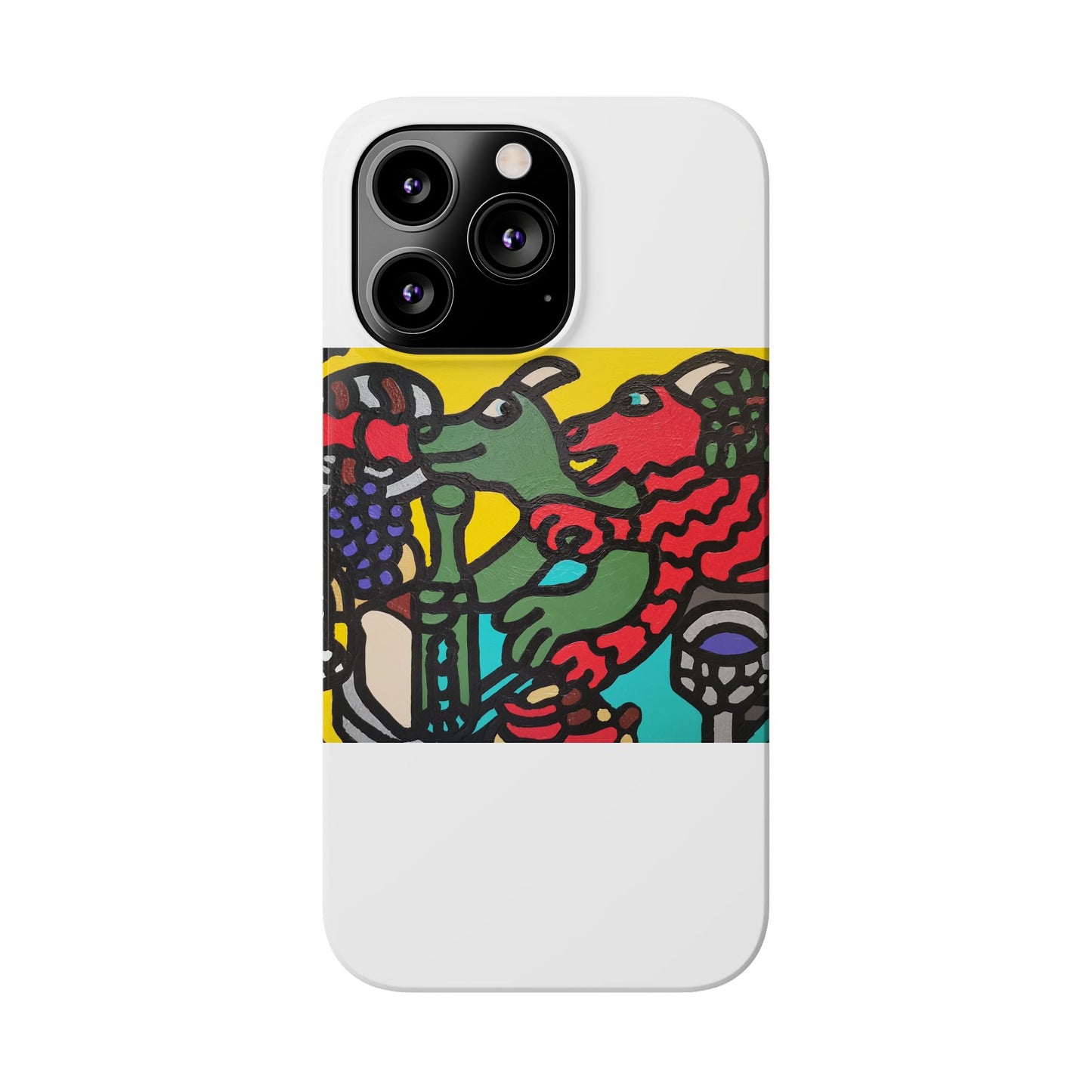 Enjoying our companionship Slim Phone Case