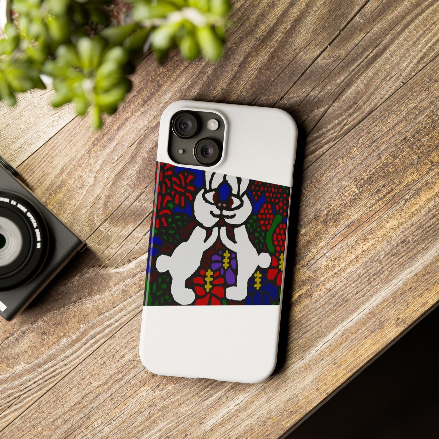 Bunnies in love Slim Phone Case