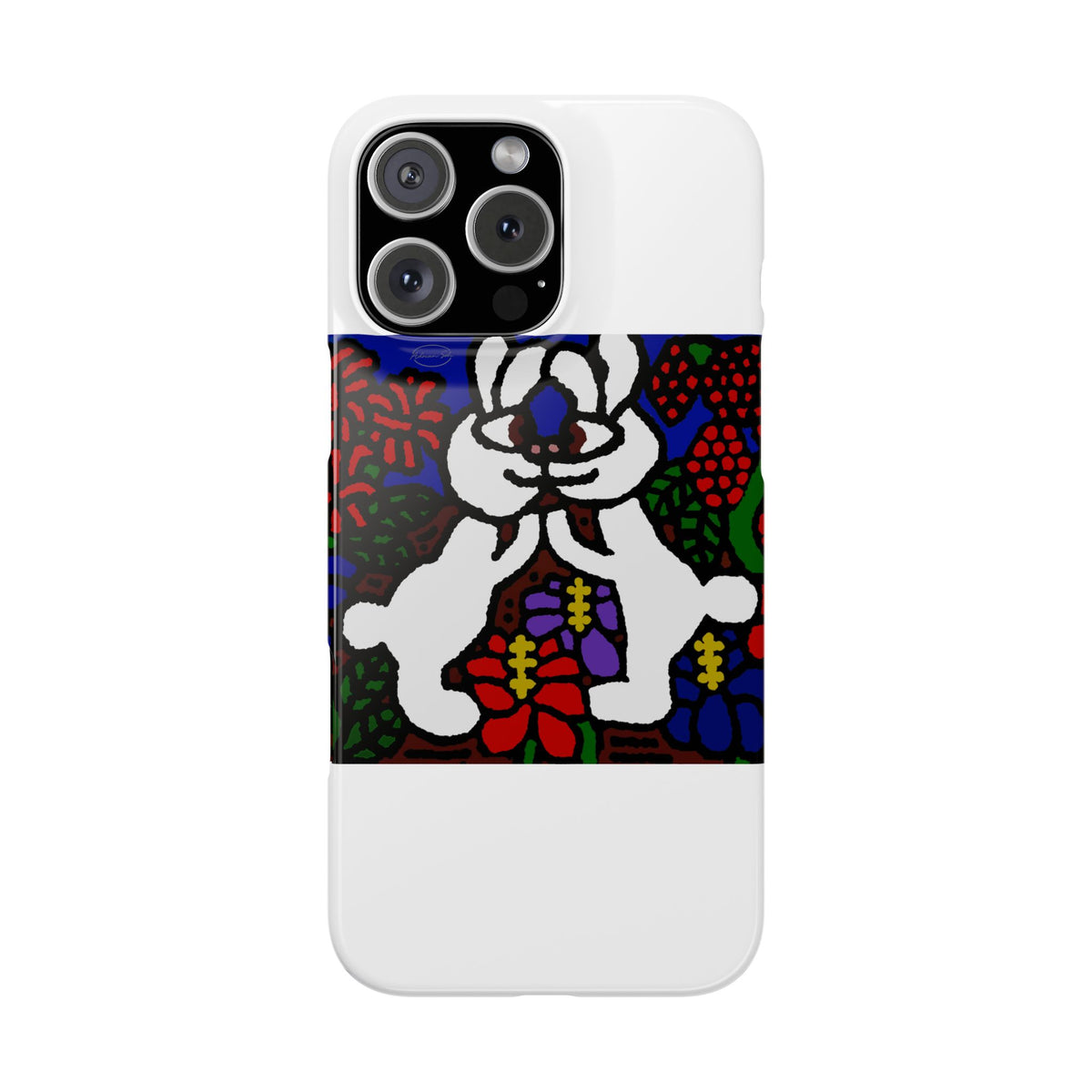 Bunnies in love Slim Phone Case