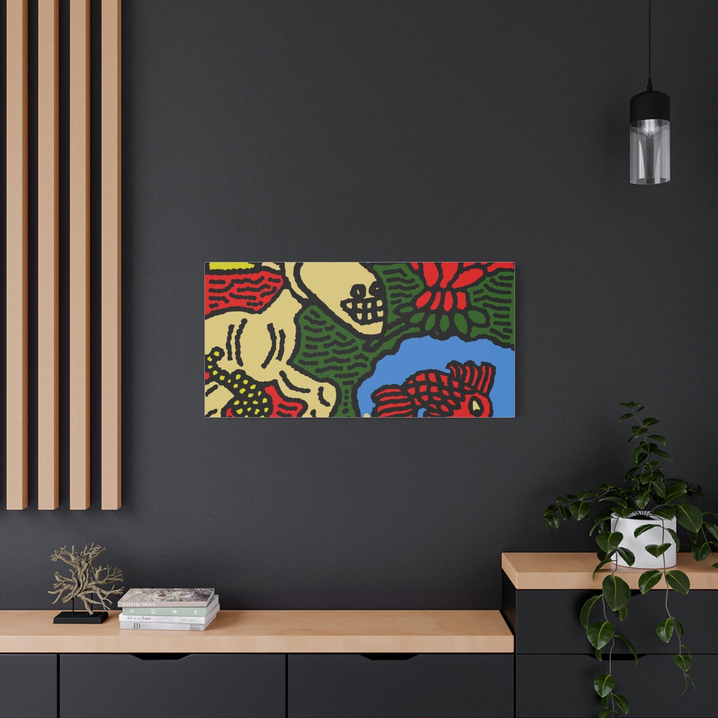 Galloping carefree through life Canvas (Large)