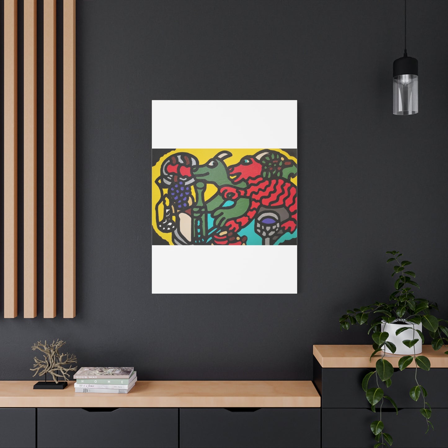 Enjoying our companionship Canvas (Large)