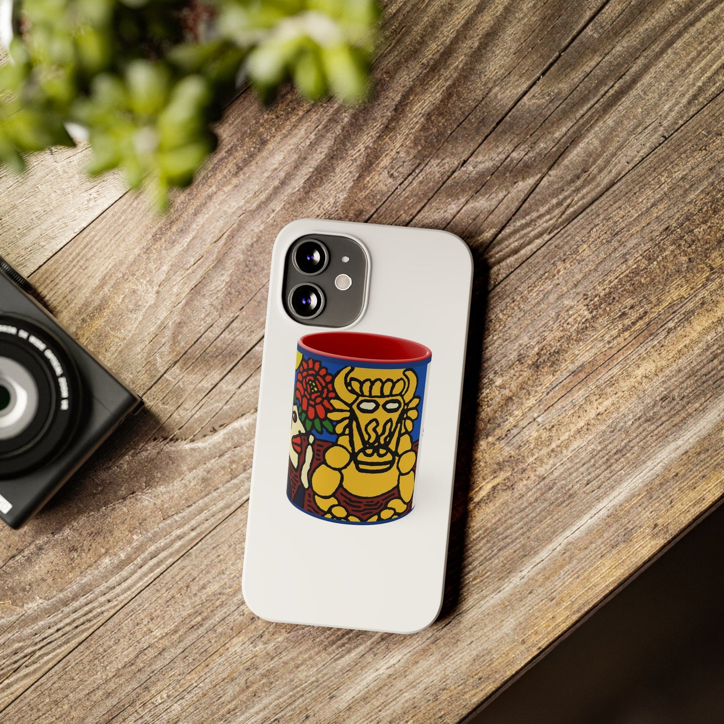 The warrior hailing the mighty golden dragon Slim Phone Case