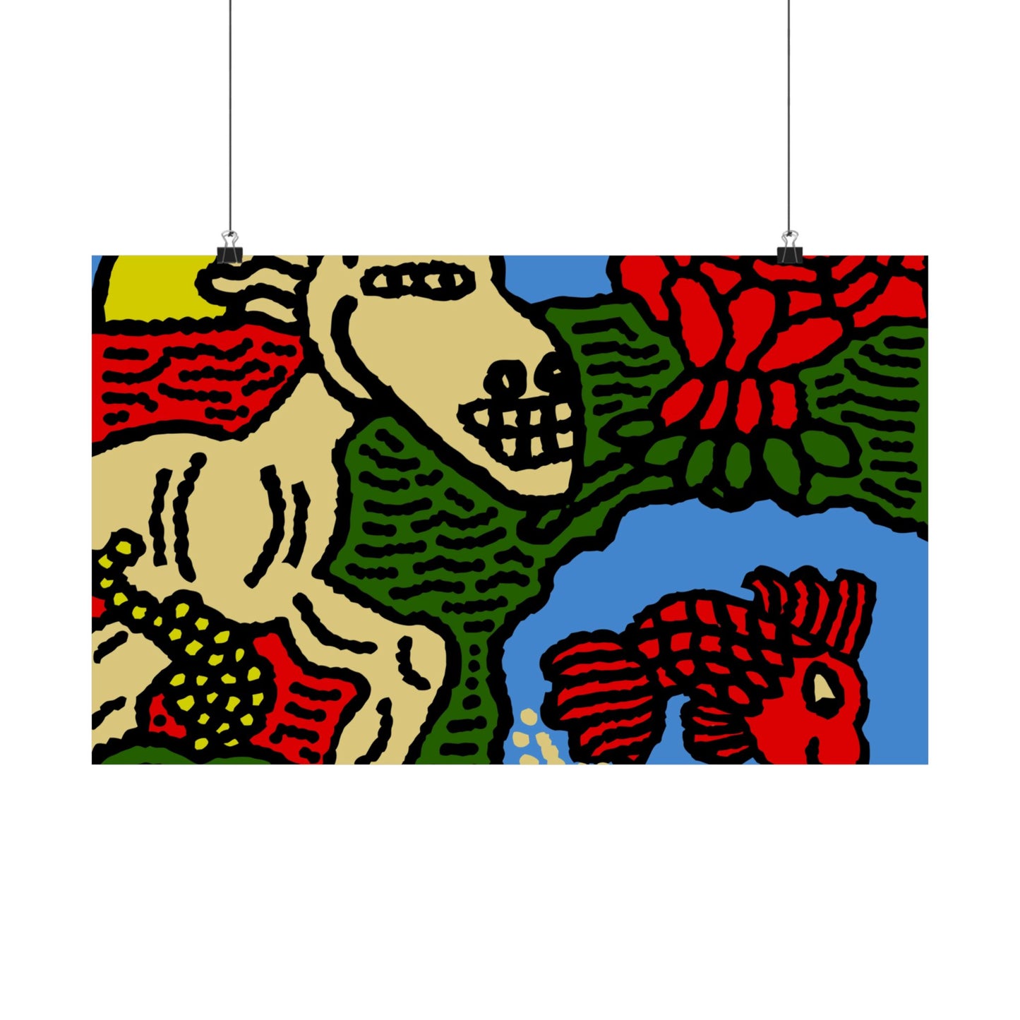 Galloping carefree through life Matte Poster Horizontal (Large)