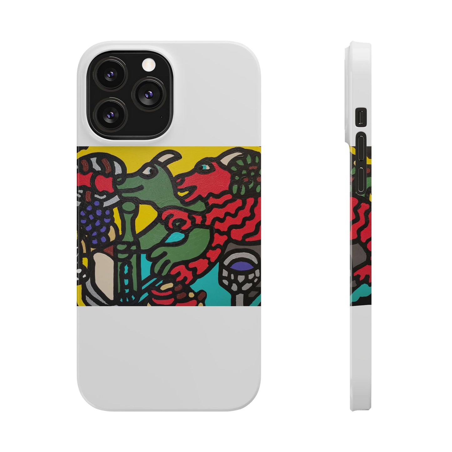 Enjoying our companionship Slim Phone Case