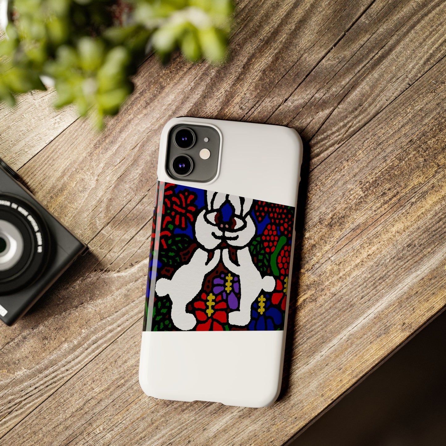 Bunnies in love Slim Phone Case