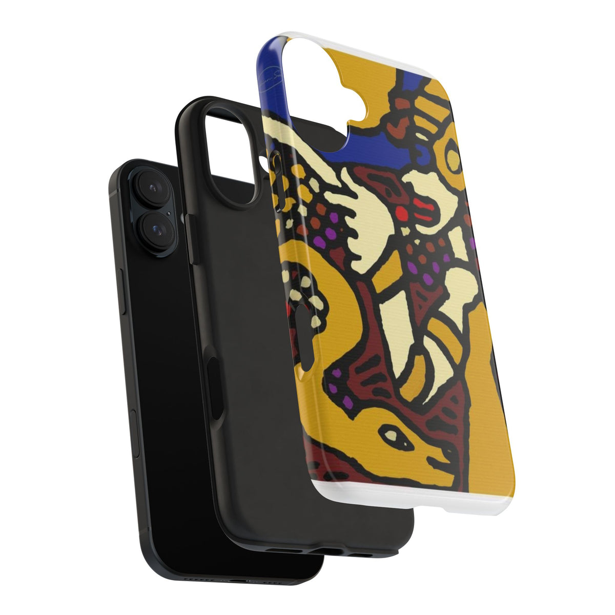 The golden snake being blessed by the fairy Tough Phone Case