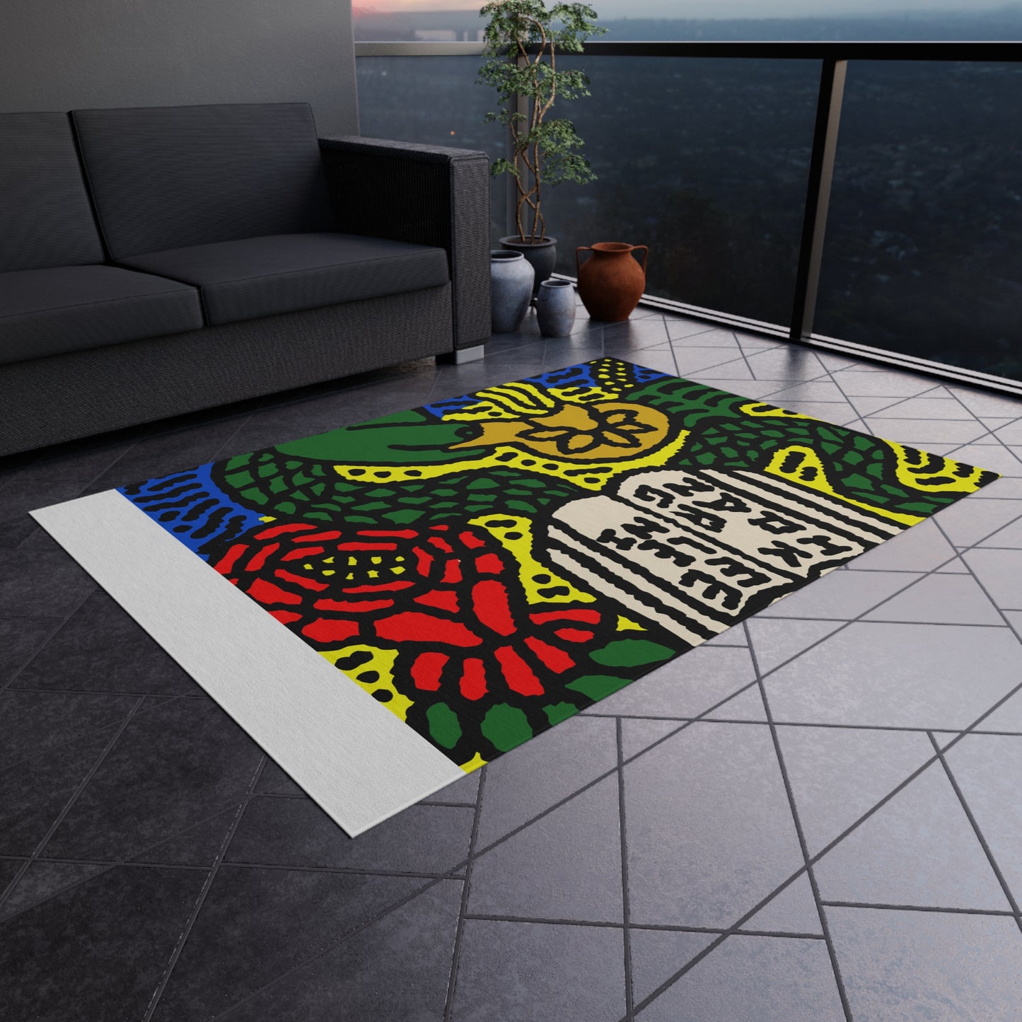 Shining a light on knowledge — Outdoor Rug