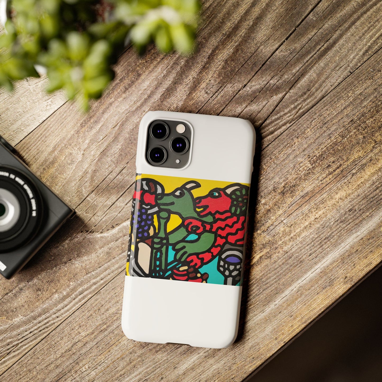 Enjoying our companionship Slim Phone Case