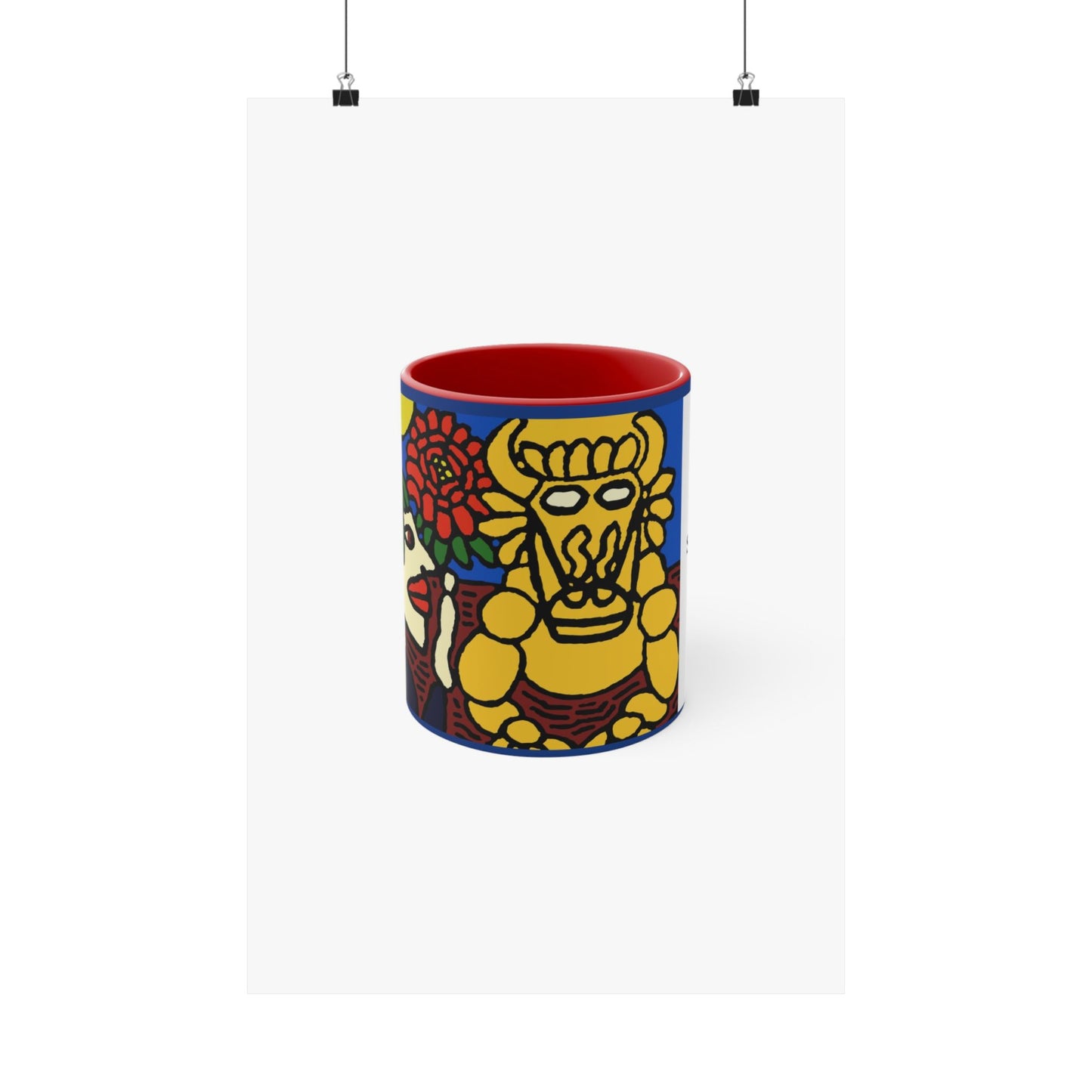 The warrior hailing the mighty golden dragon Matte Poster Vertical (Large)