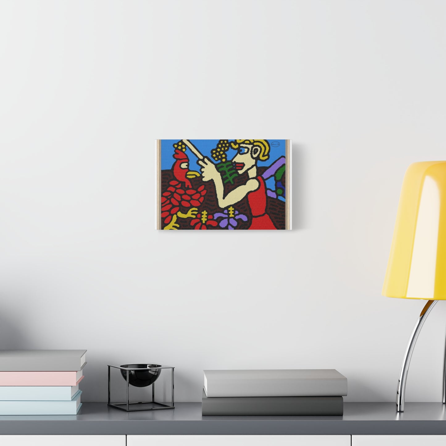 The hen gaining a blessing from a fairy Canvas (Small)