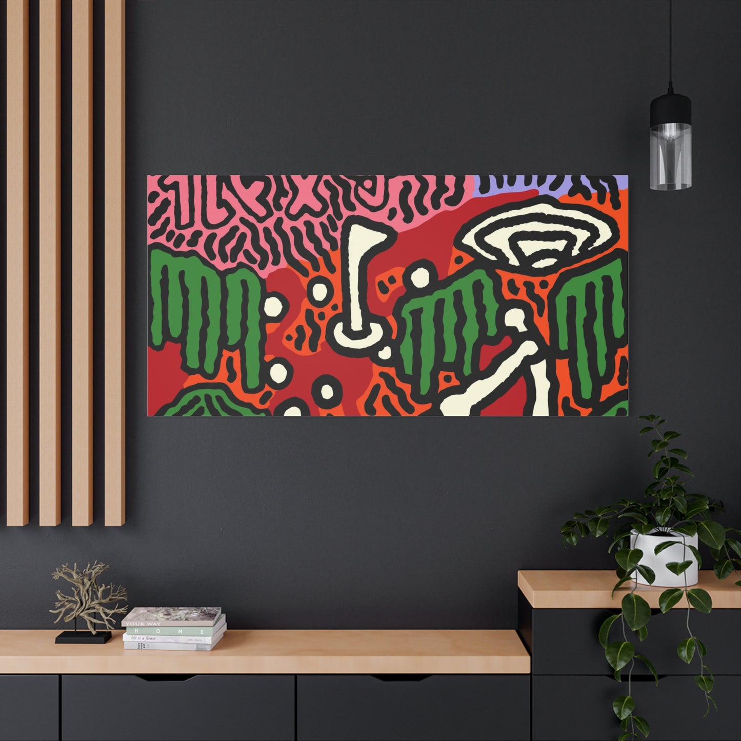Hitting holes in one throughout life Canvas (Large)