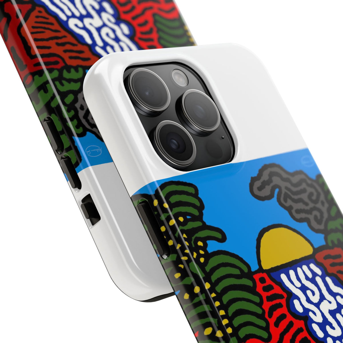 The river that joins the Australian wattle and Lebanese cedar tree in friendship Tough Phone Case