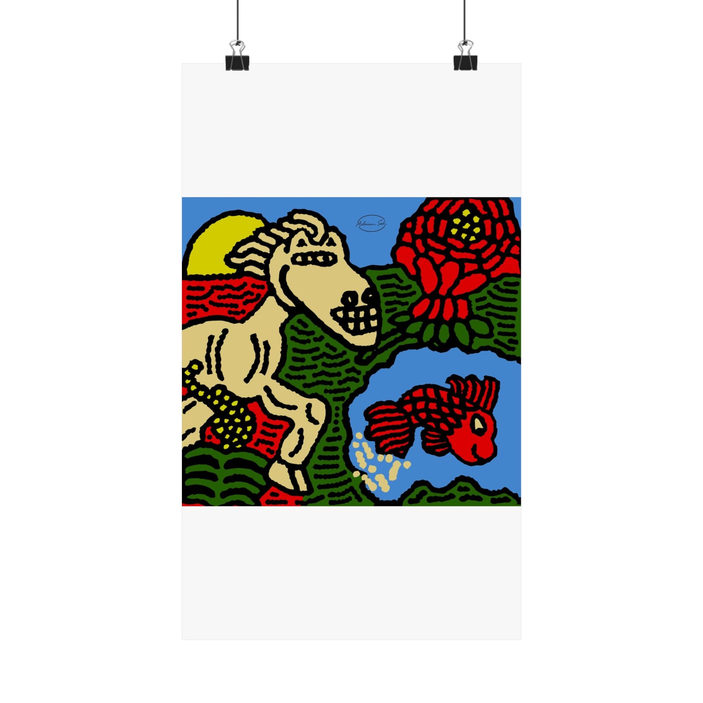 Galloping carefree through life Matte Poster Vertical (Small)