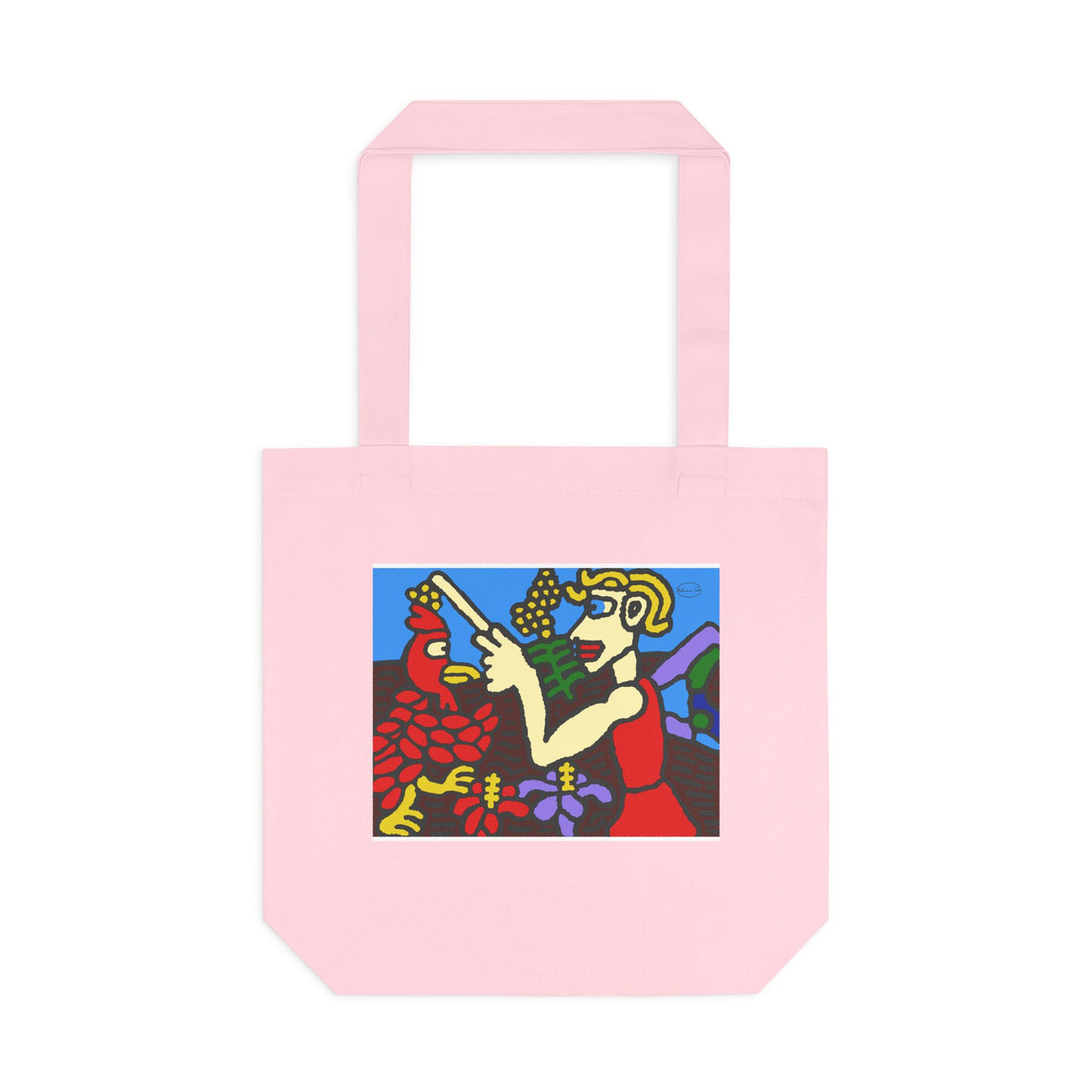 The hen gaining a blessing from a fairy Classic Tote Bag