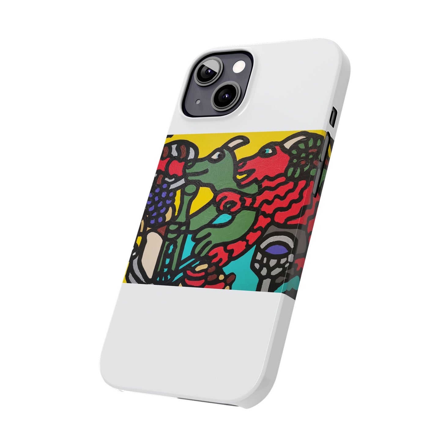 Enjoying our companionship Slim Phone Case