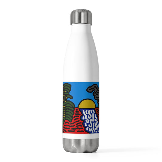 The river that joins the Australian wattle and Lebanese cedar tree in friendship Stainless Steel Water Bottle