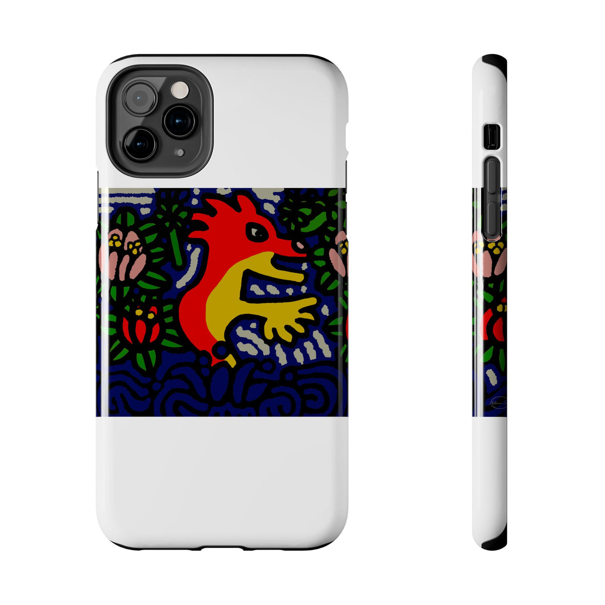 Breaking through the surface of a lotus pond Tough Phone Case