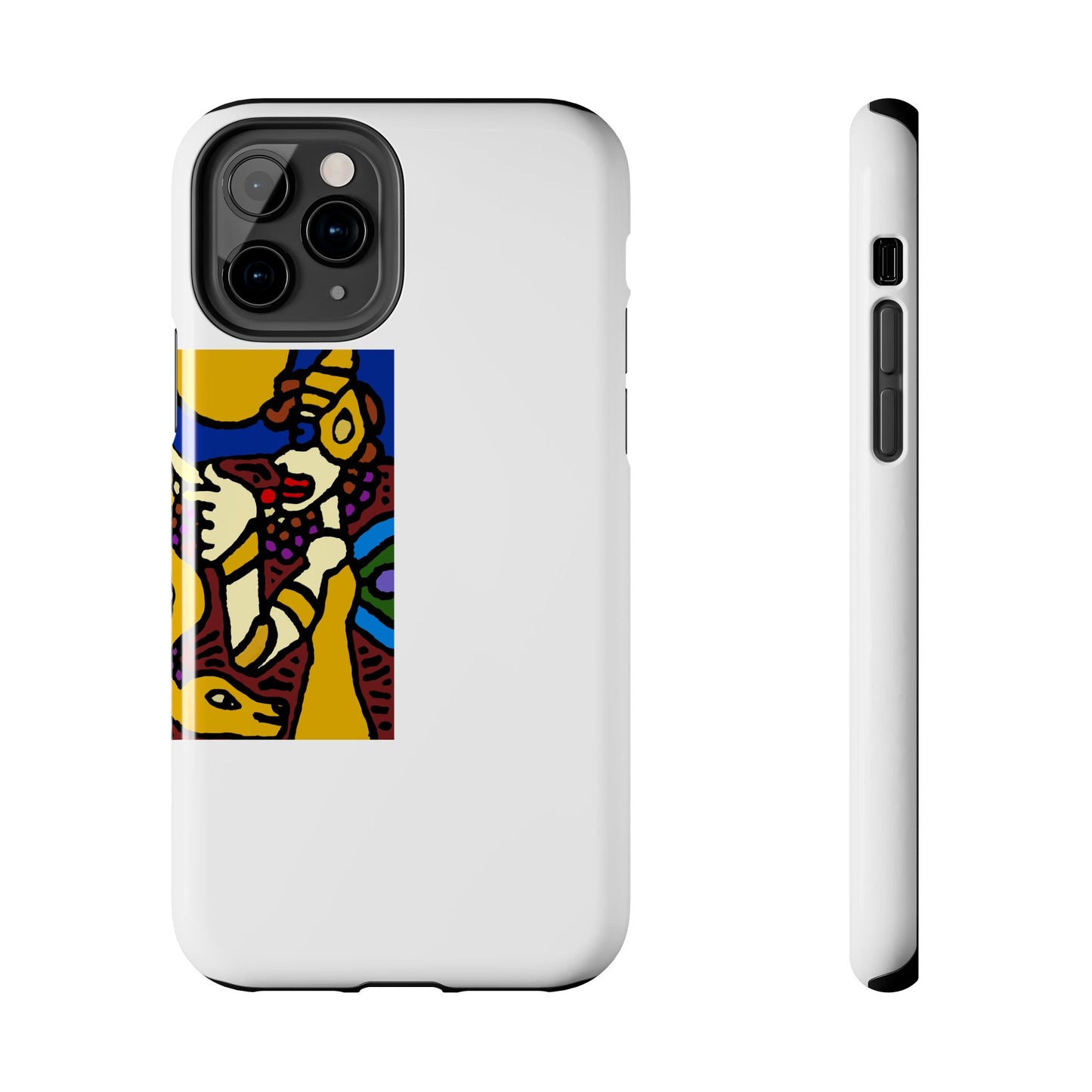 The golden snake being blessed by the fairy Tough Phone Case