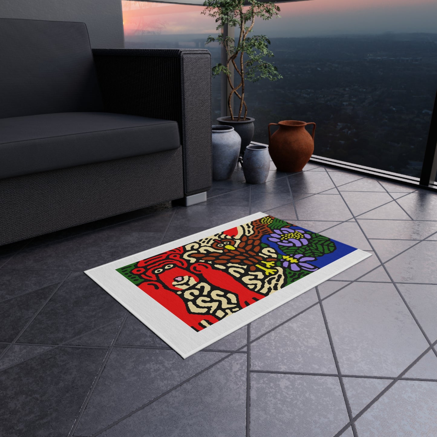 Friendly competition — Outdoor Rug