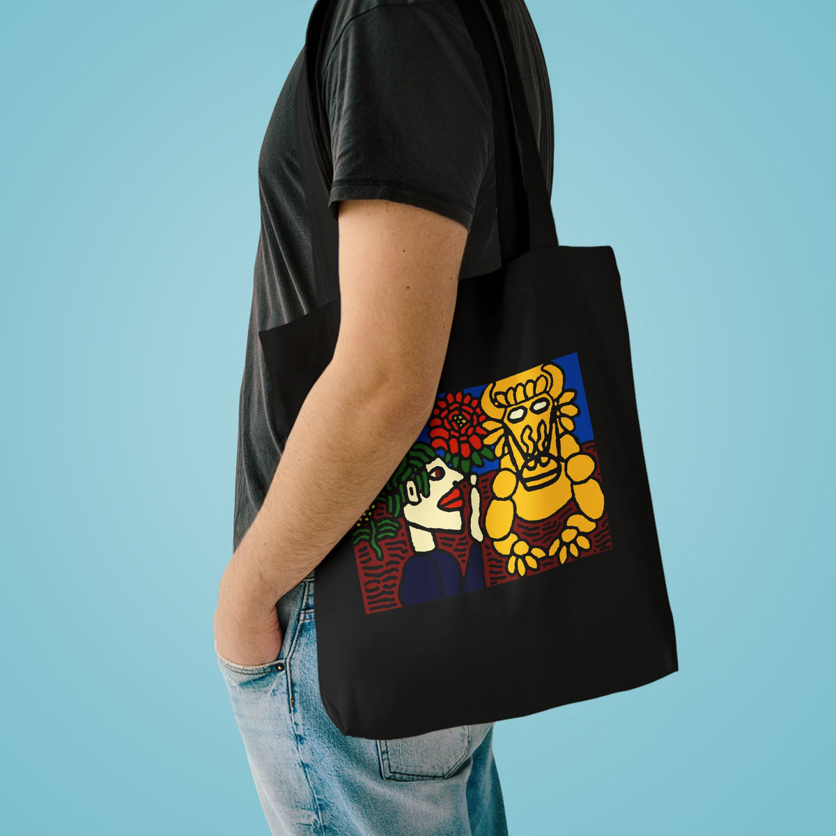 The warrior hailing the mighty golden dragon Classic Tote Bag