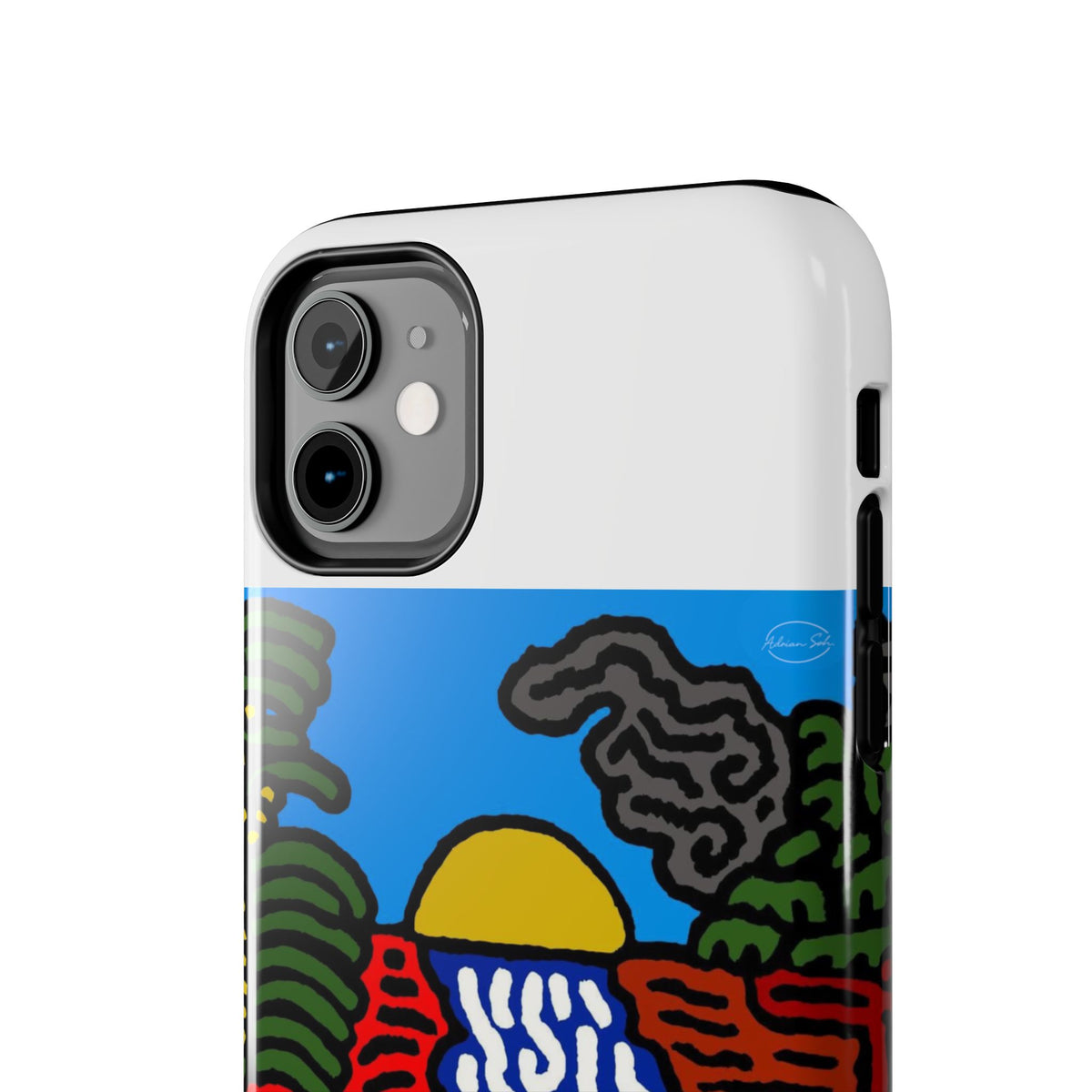 The river that joins the Australian wattle and Lebanese cedar tree in friendship Tough Phone Case