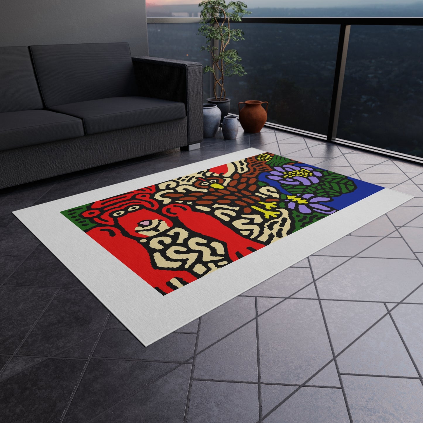 Friendly competition — Outdoor Rug