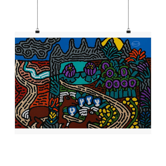 Going to the valley of hope and prosperity Matte Poster Horizontal (Large)
