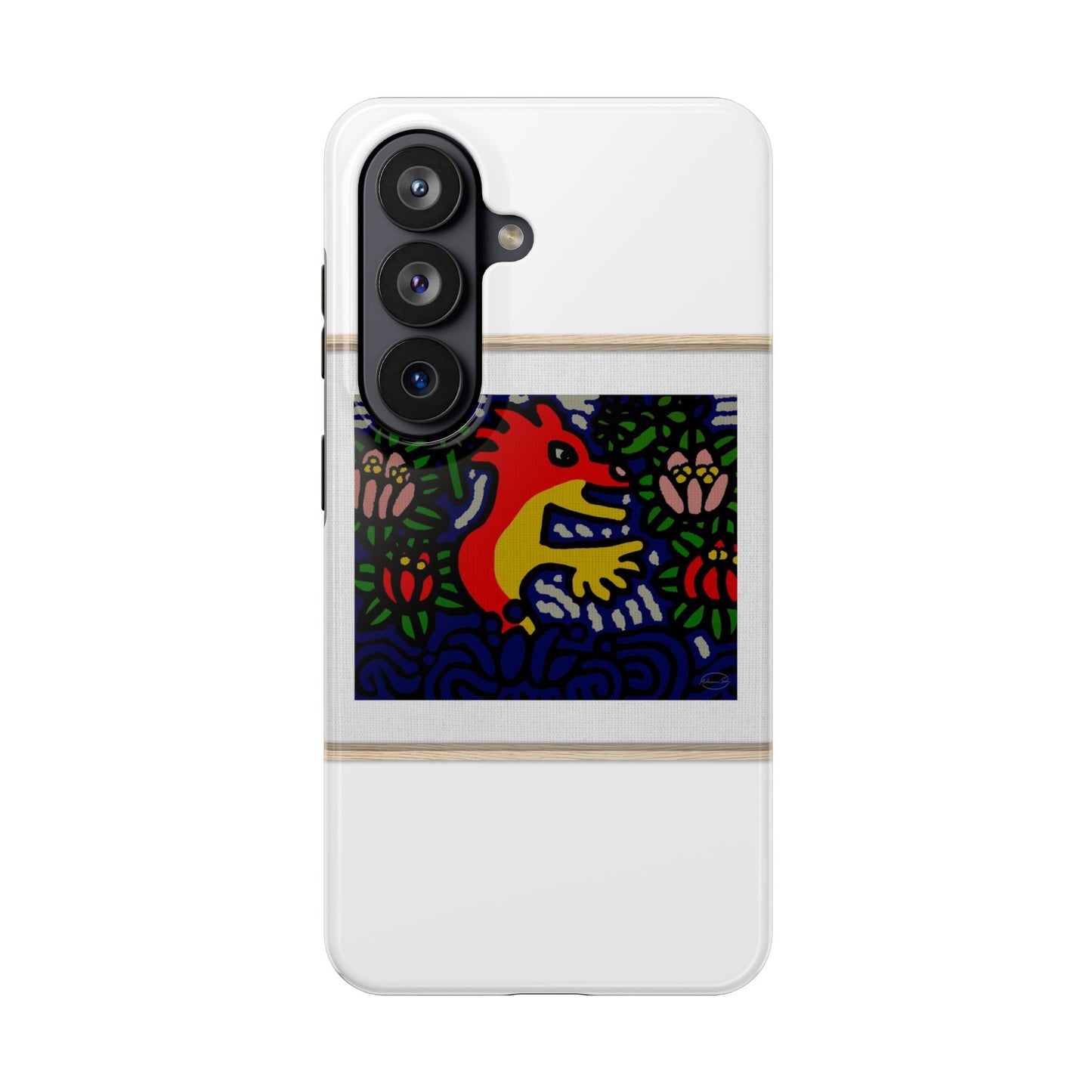 Breaking through the surface of a lotus pond Tough Phone Case