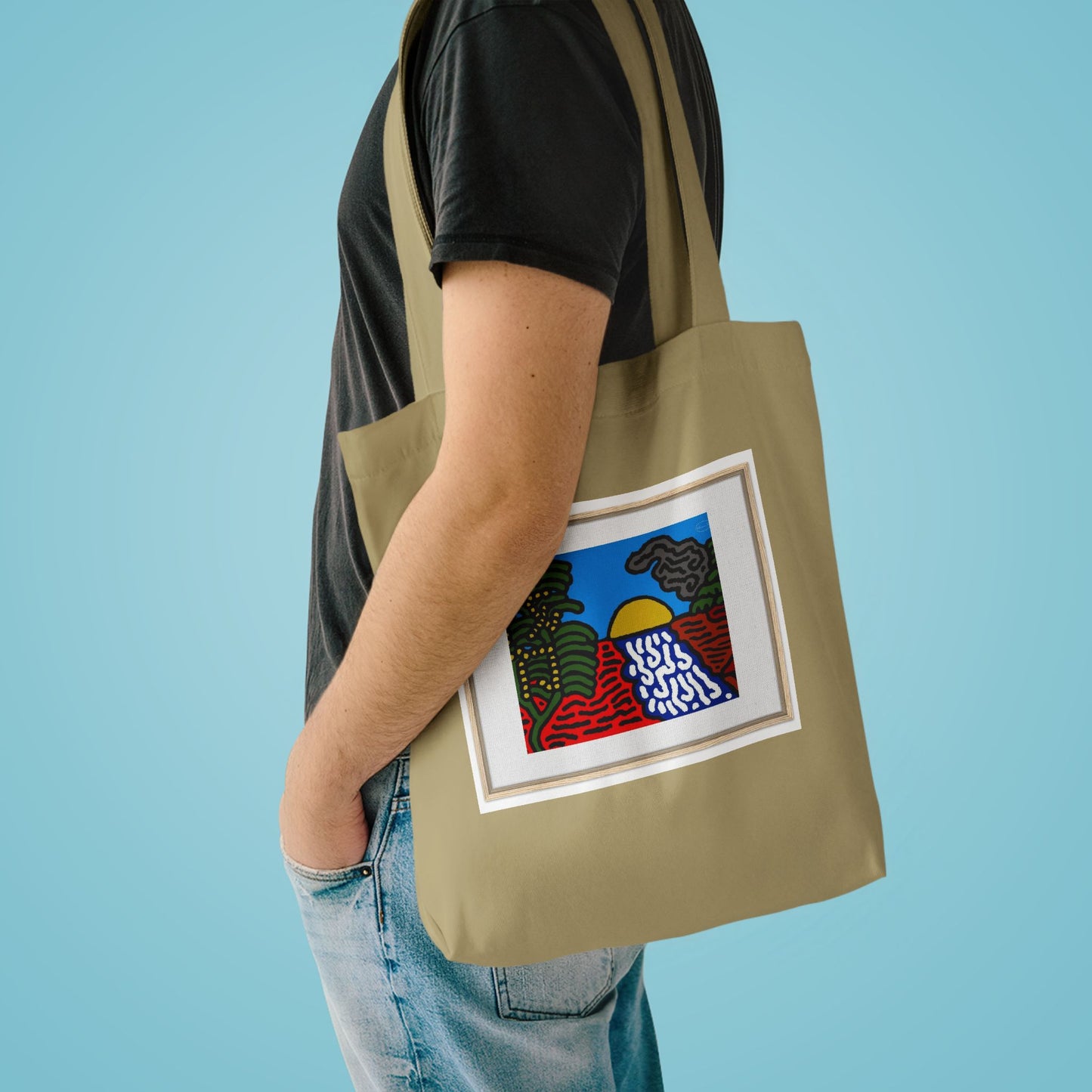 The river that joins the Australian wattle and Lebanese cedar tree in friendship Classic Tote Bag