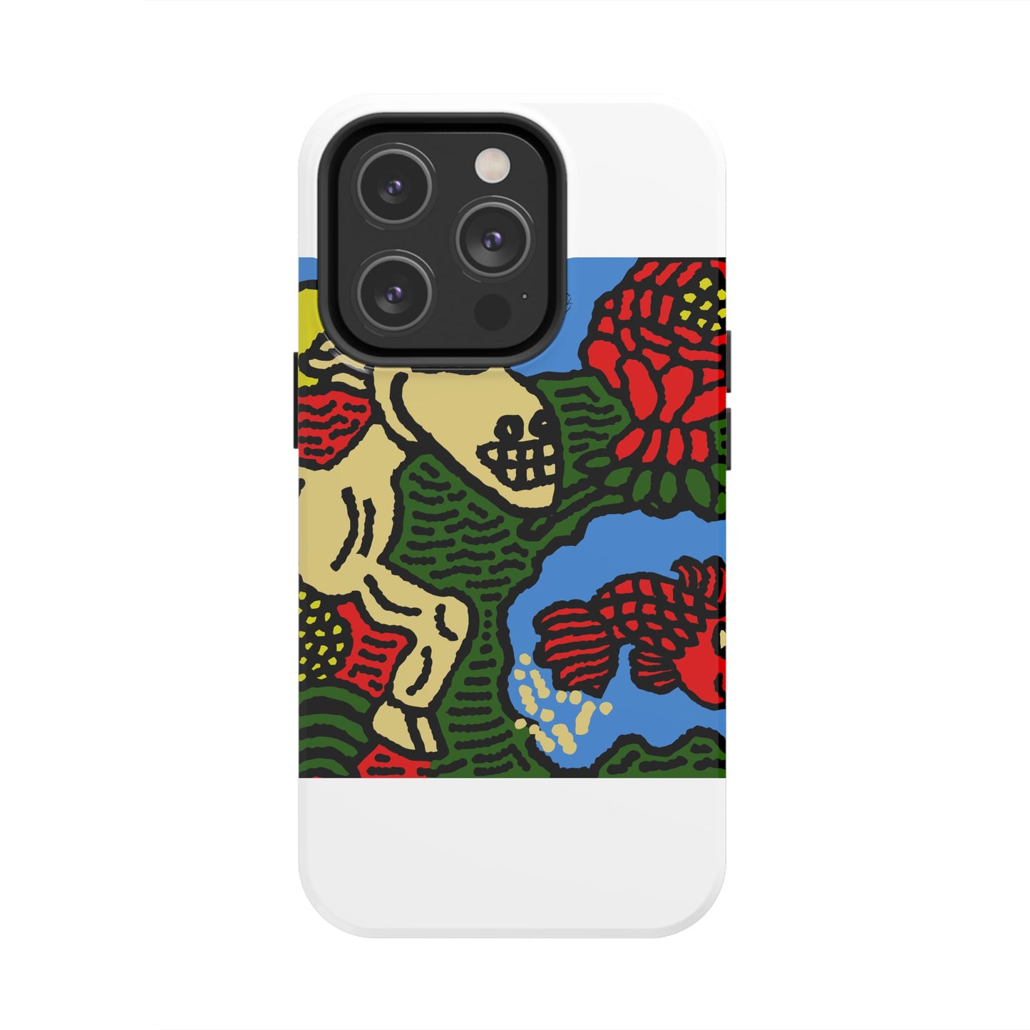 Galloping carefree through life Tough Phone Case