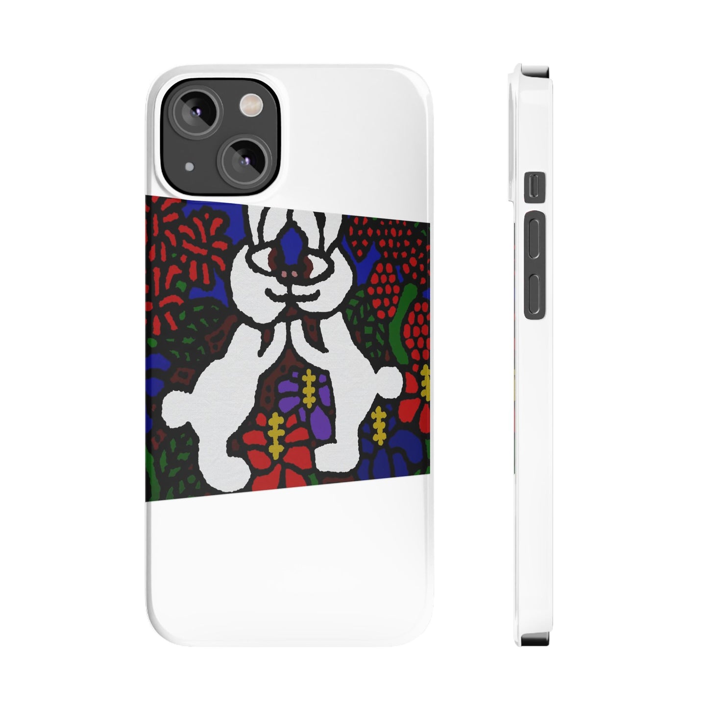 Bunnies in love Slim Phone Case