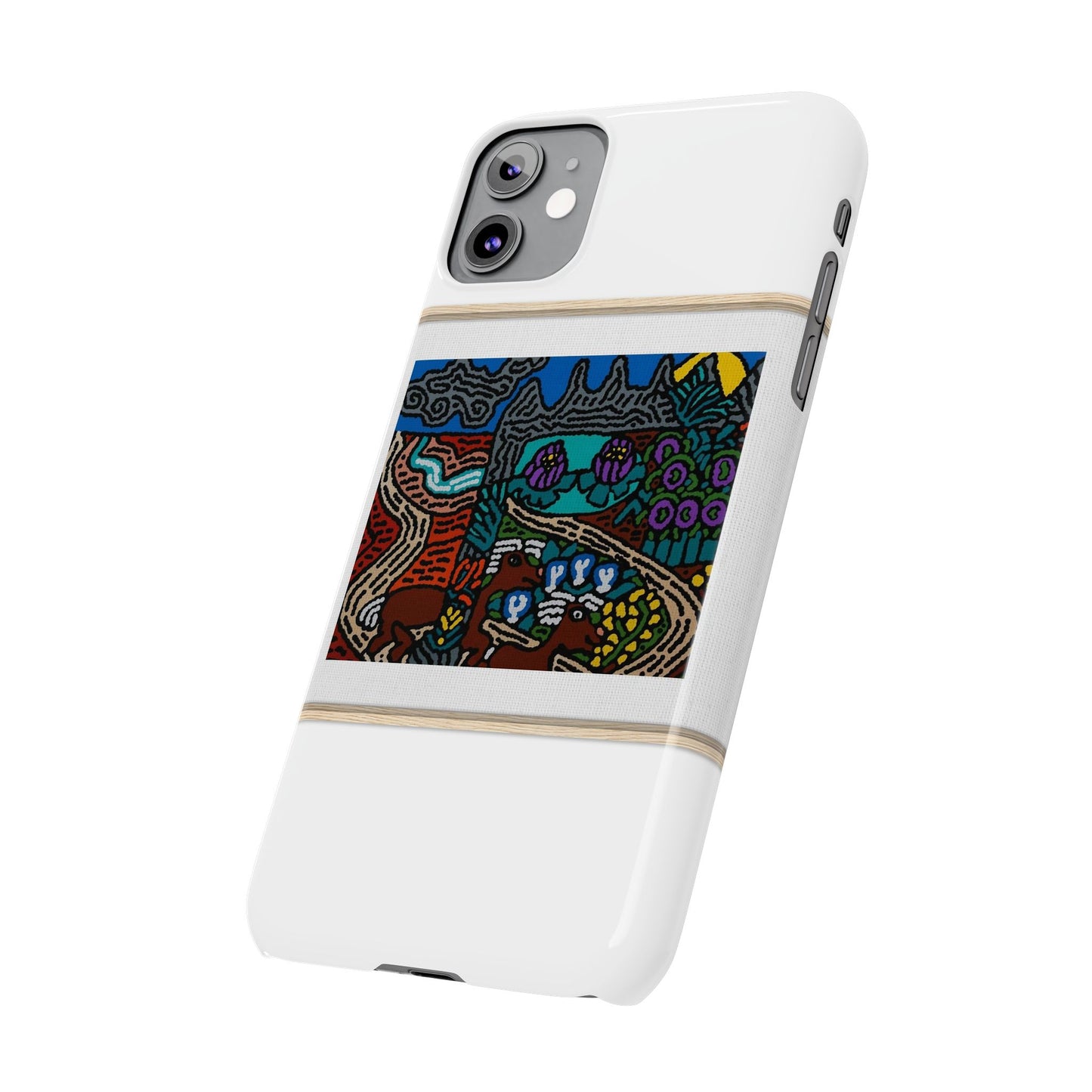 Road to a Sanctuary and Oasis Slim Phone Case