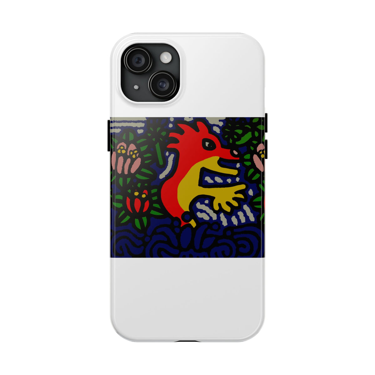 Breaking through the surface of a lotus pond Tough Phone Case