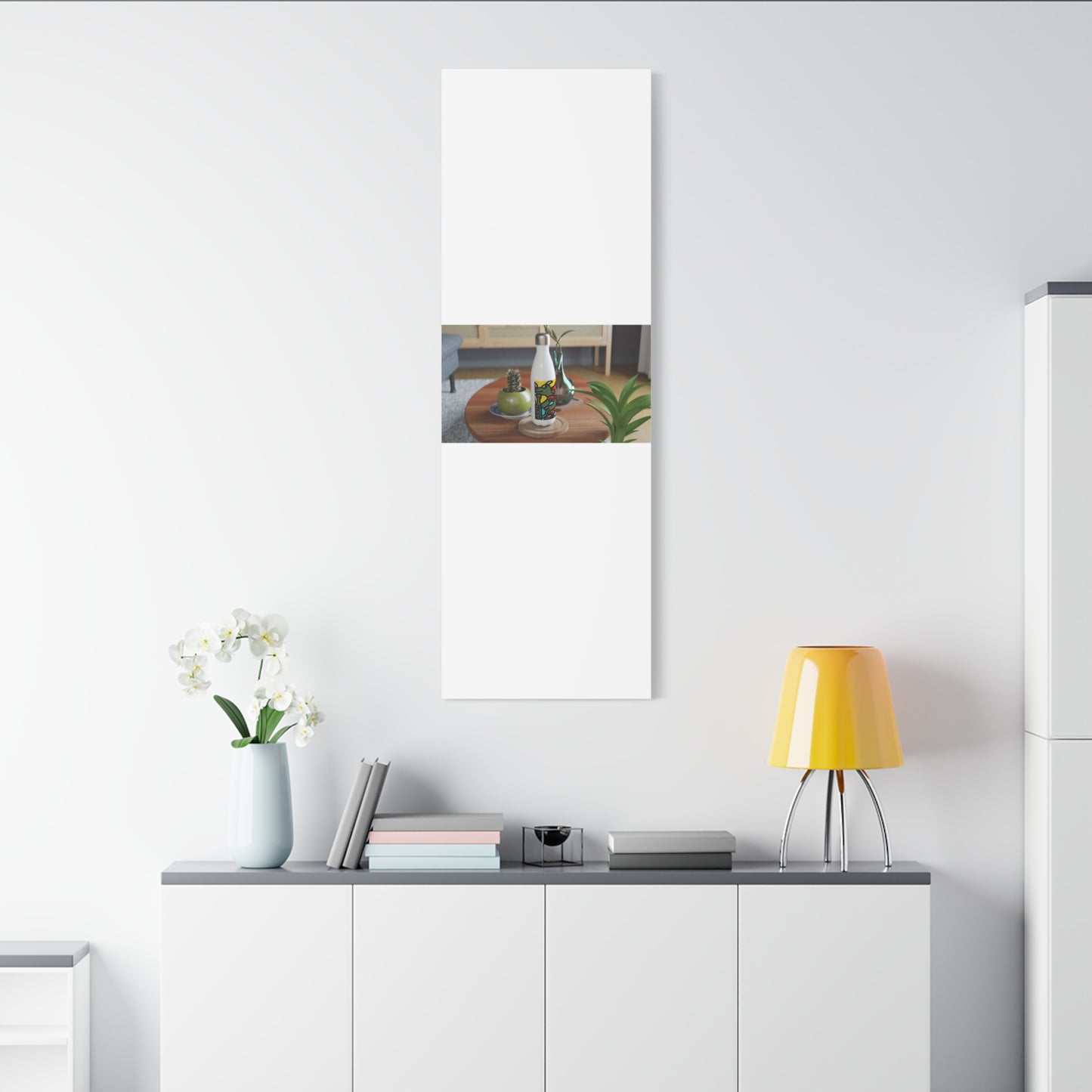 Two dragons enjoying a feast together Canvas (Large)