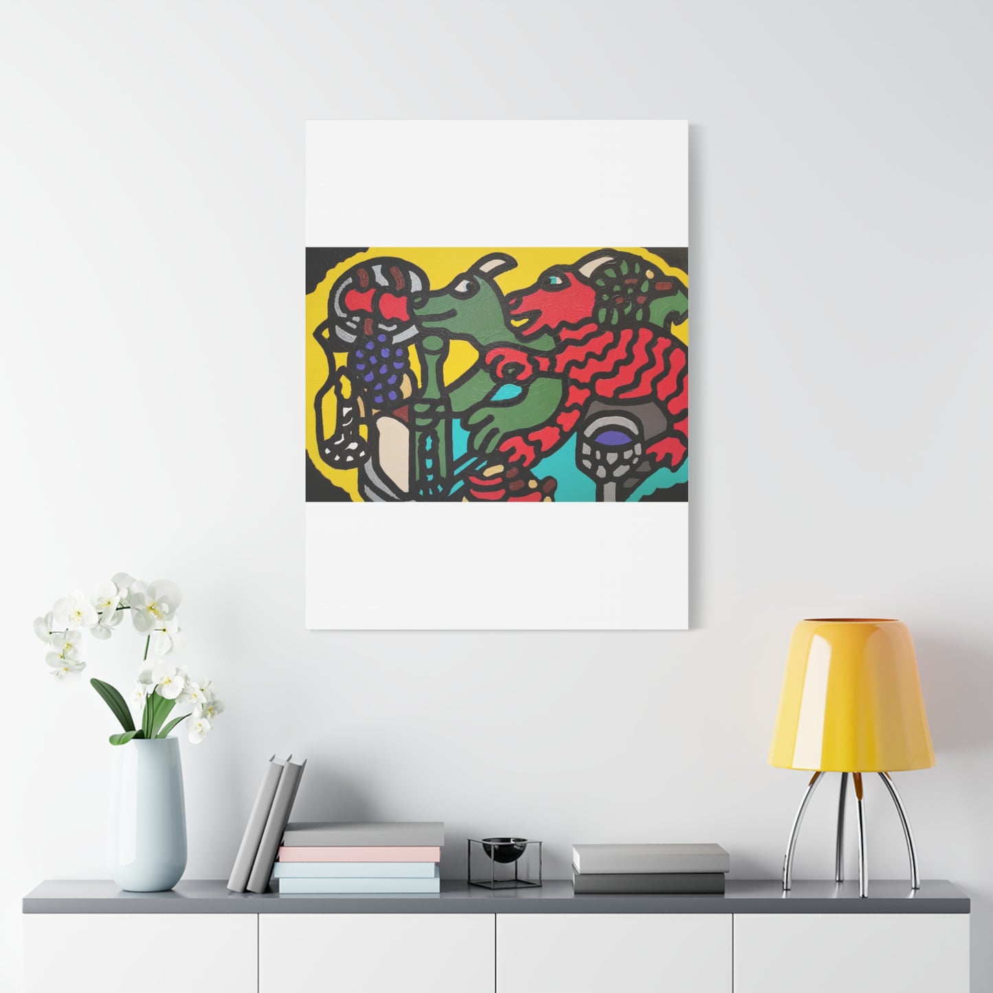 Enjoying our companionship Canvas (Large)