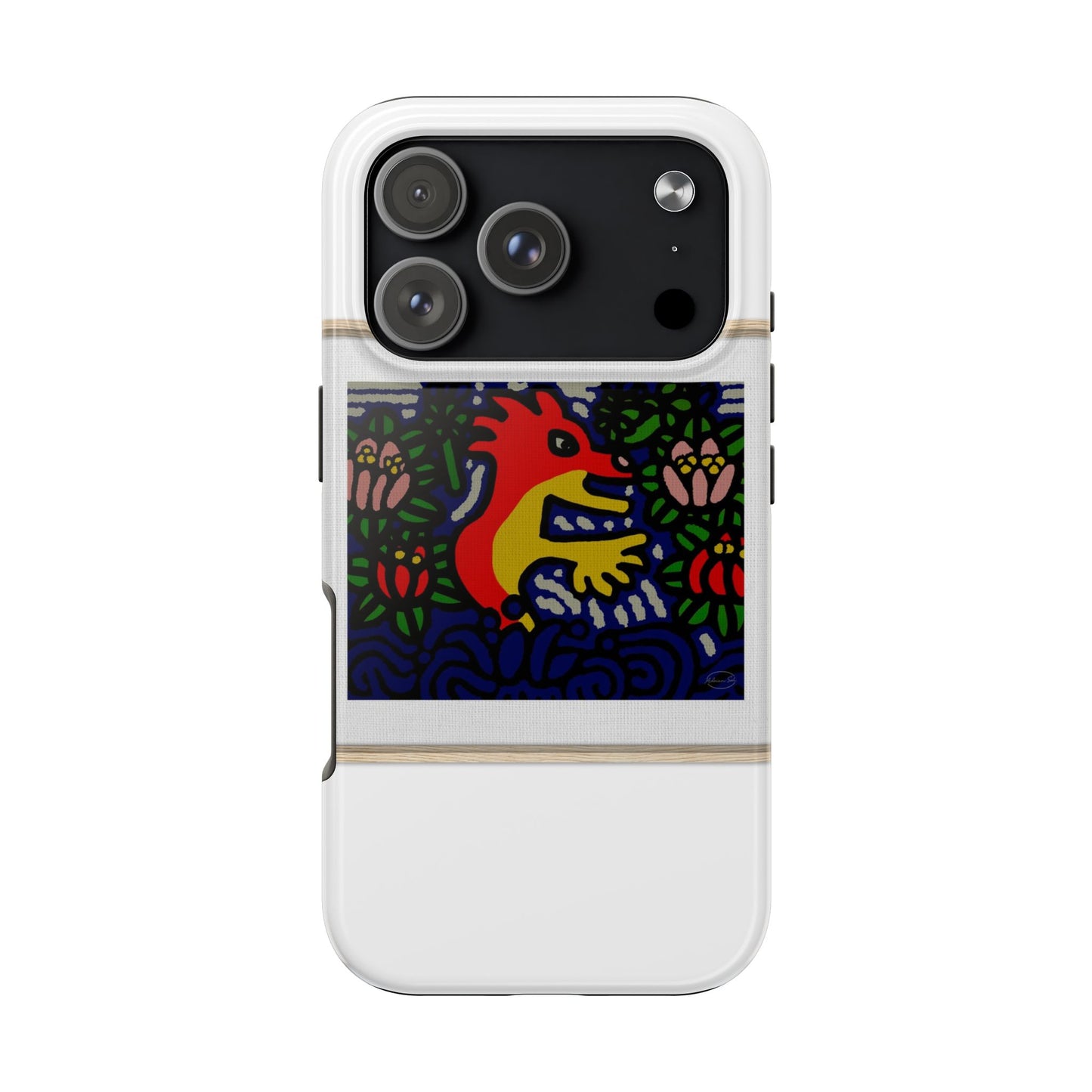 Breaking through the surface of a lotus pond Tough Phone Case