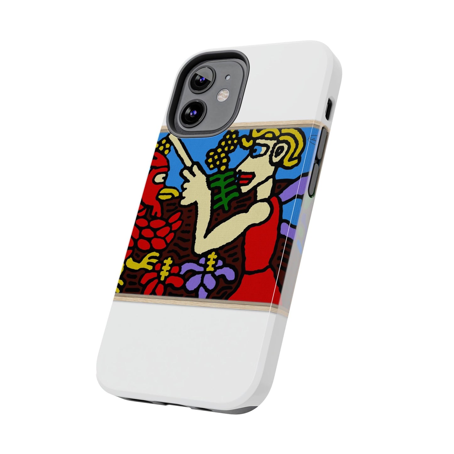 The hen gaining a blessing from a fairy Tough Phone Case