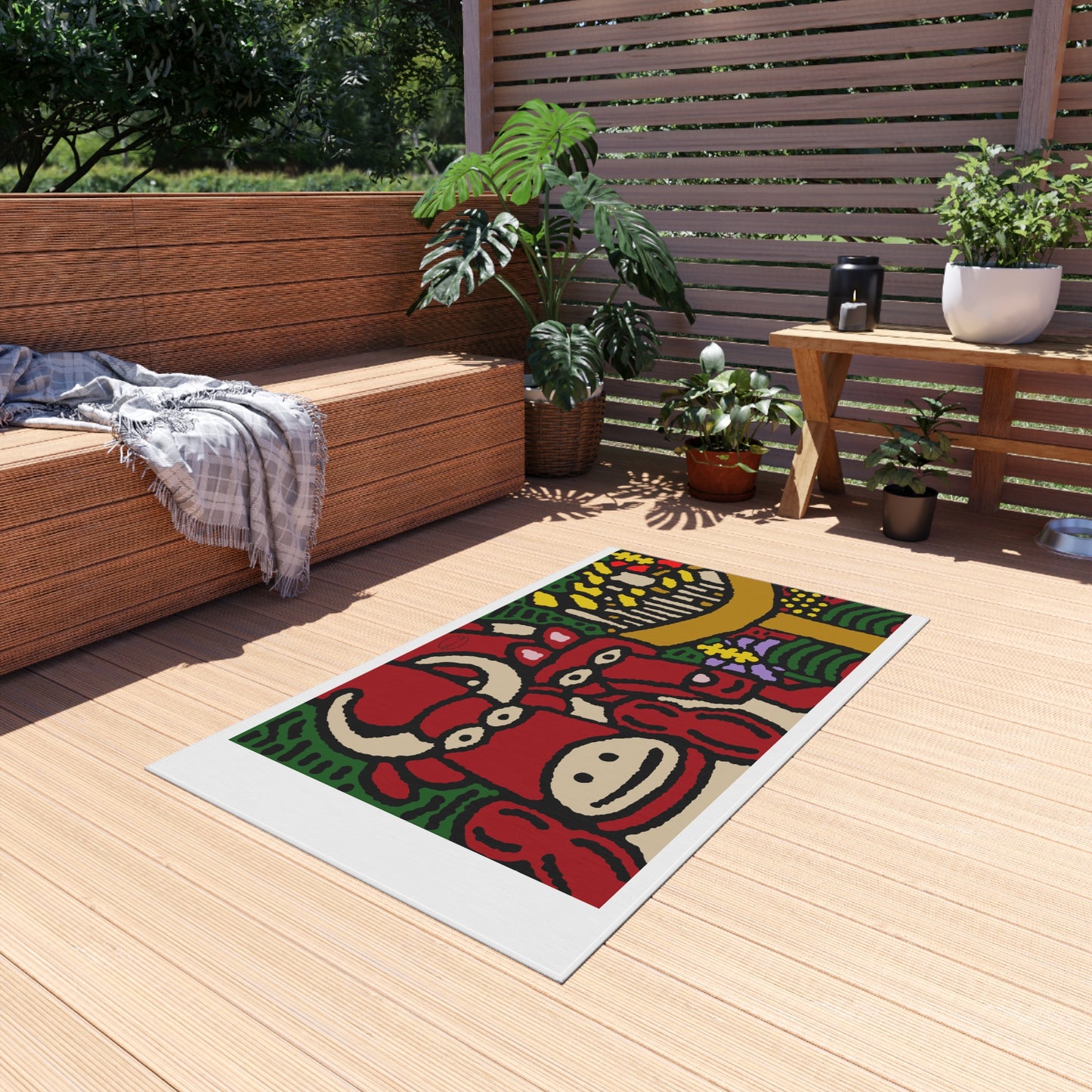 Going blessed by light together — Outdoor Rug