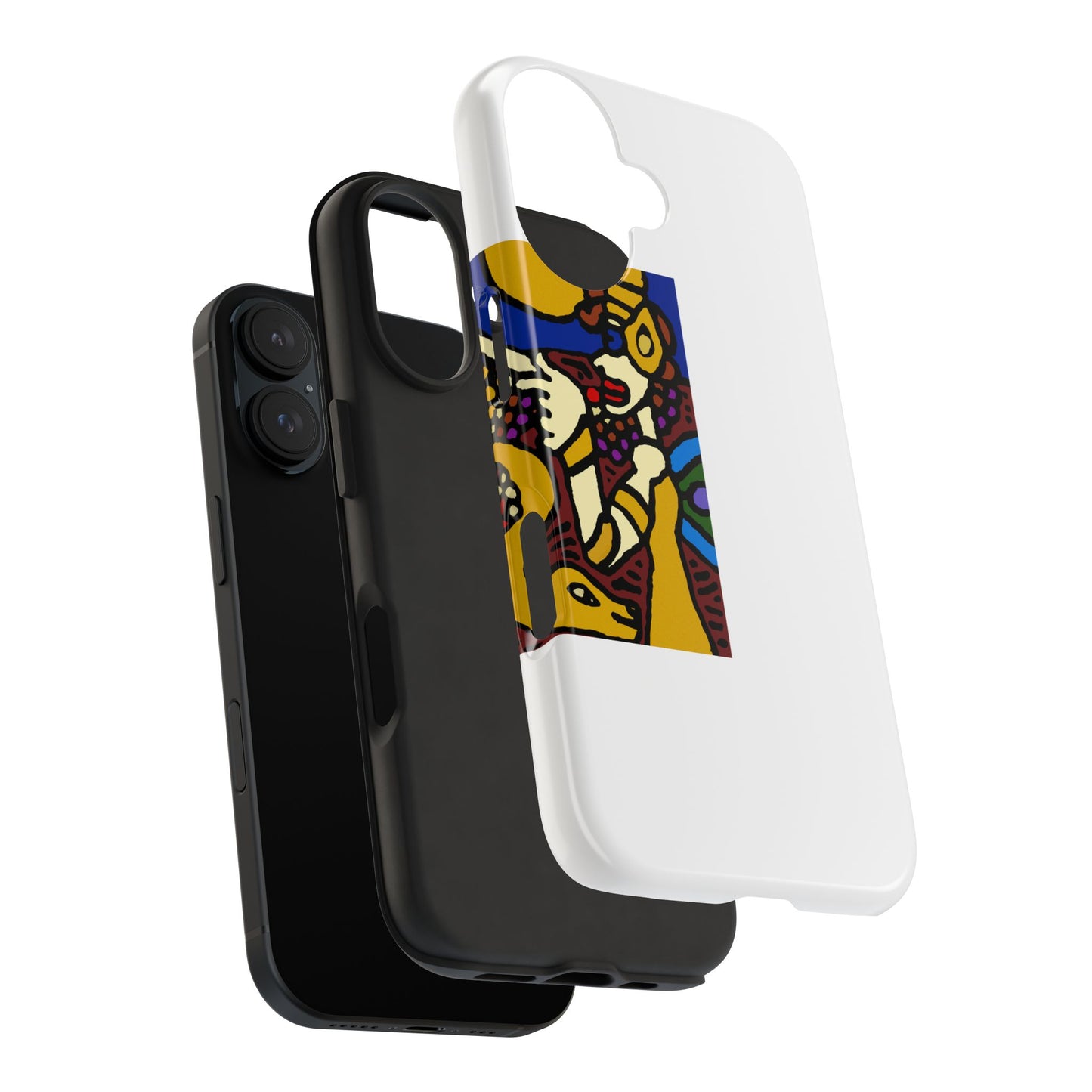The golden snake being blessed by the fairy Tough Phone Case