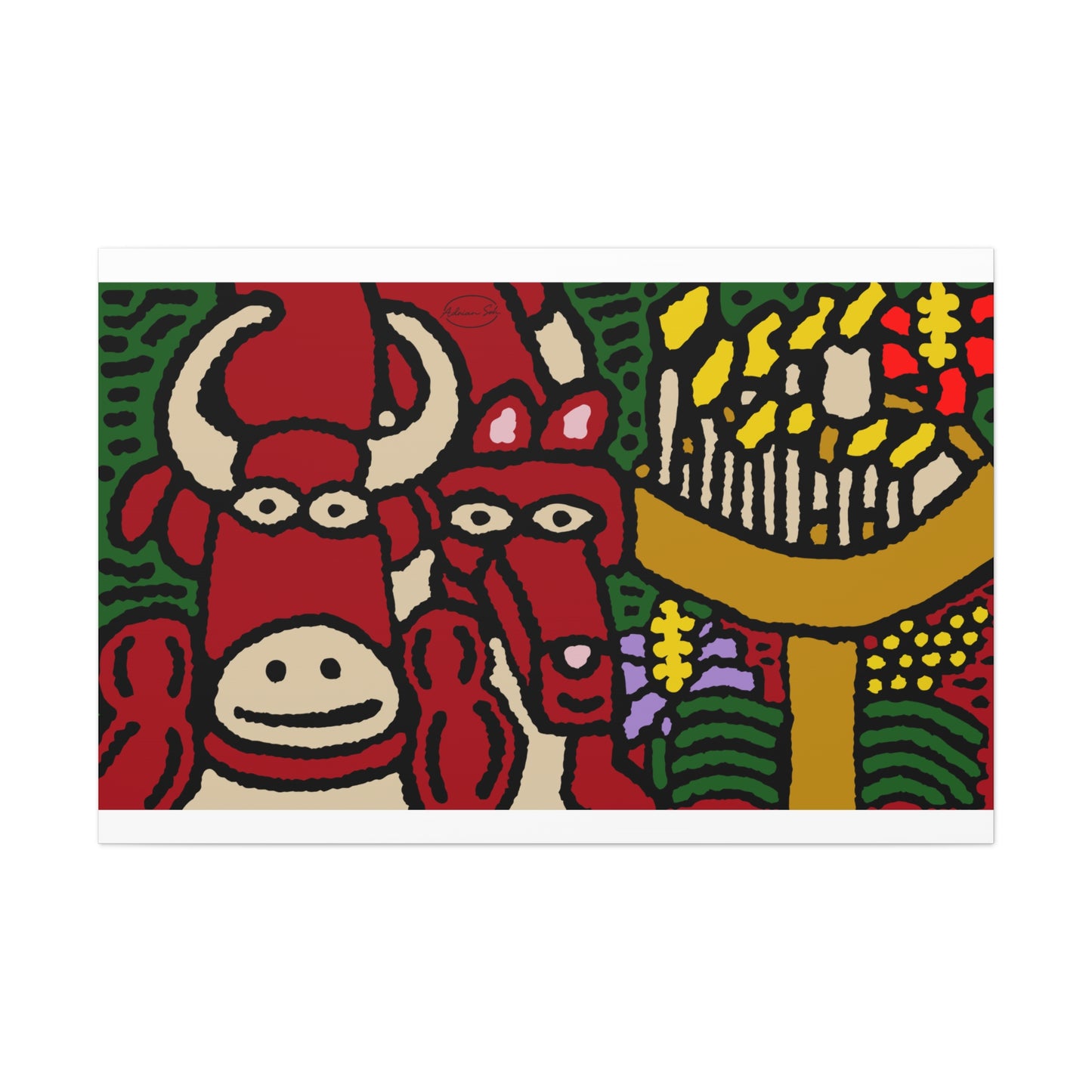Going blessed by light together Canvas (Small)