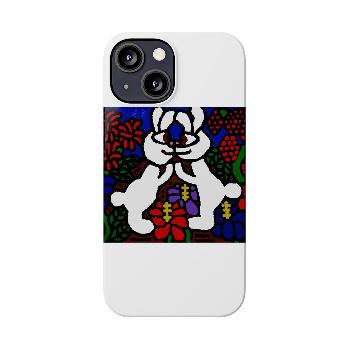 Bunnies in love Slim Phone Case