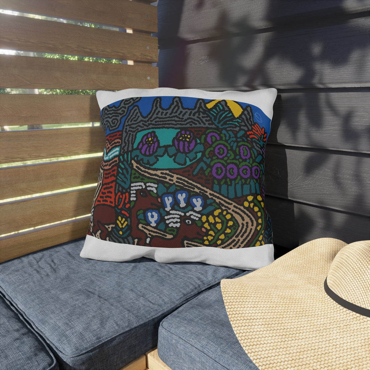Going to the valley of hope and prosperity — Outdoor Pillow