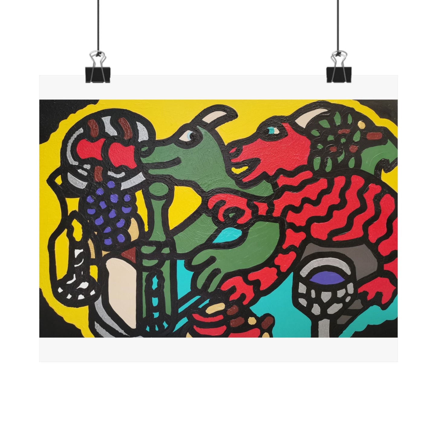 Enjoying our companionship Matte Poster Horizontal (Small)