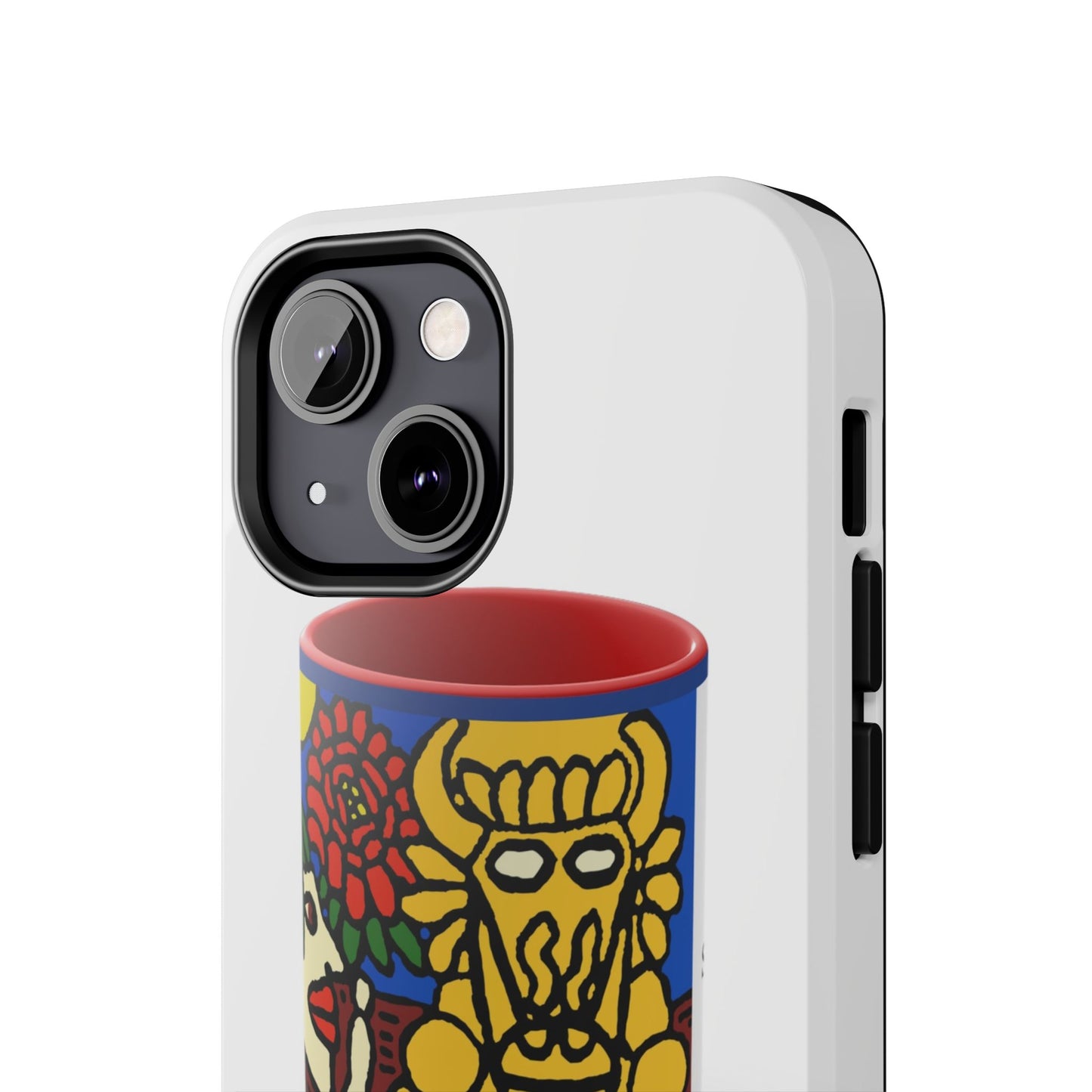 The warrior hailing the mighty golden dragon Tough Phone Case