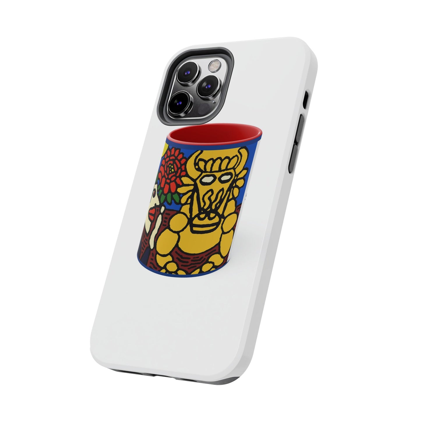 The warrior hailing the mighty golden dragon Tough Phone Case