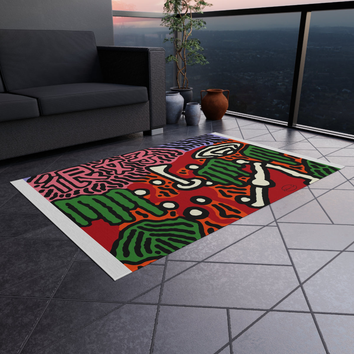 Hitting holes in one throughout life — Outdoor Rug