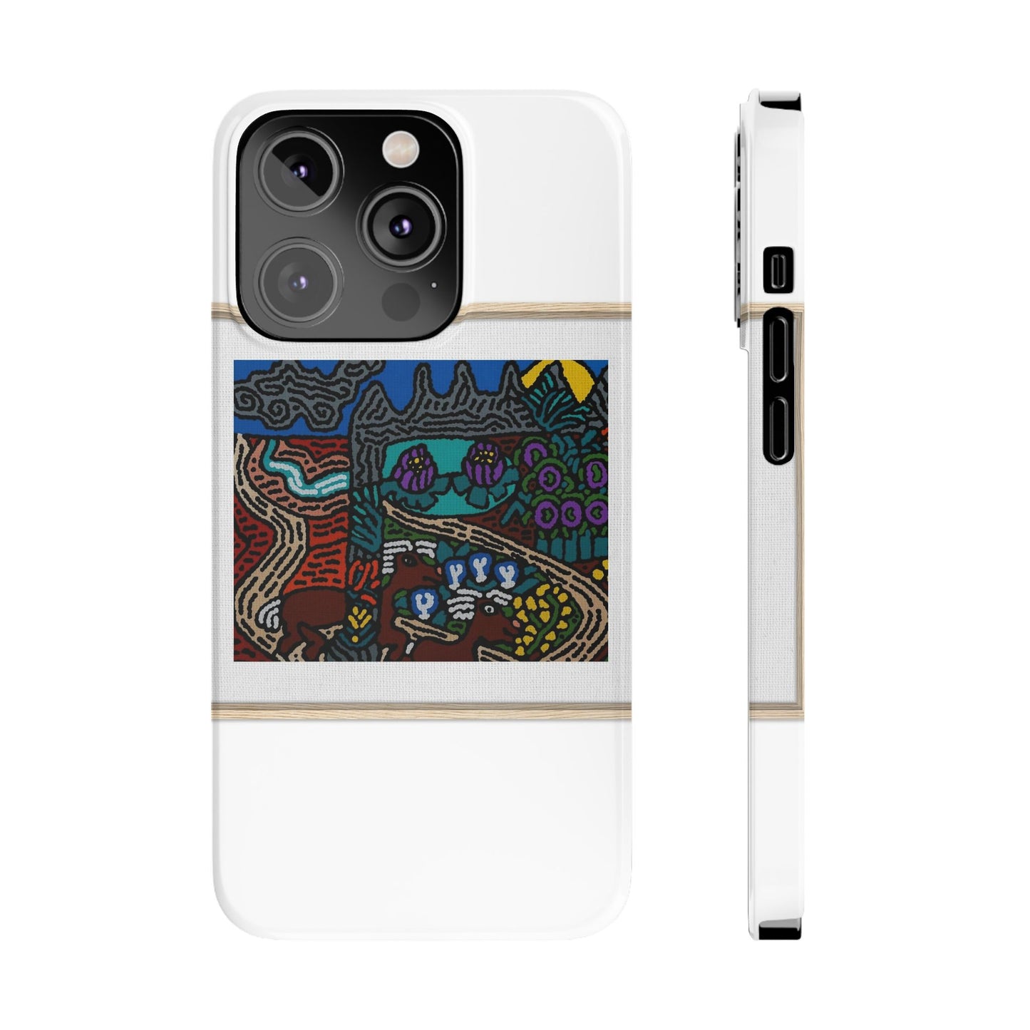 Road to a Sanctuary and Oasis Slim Phone Case