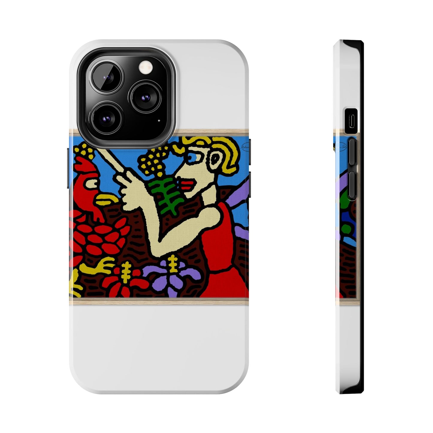 The hen gaining a blessing from a fairy Tough Phone Case