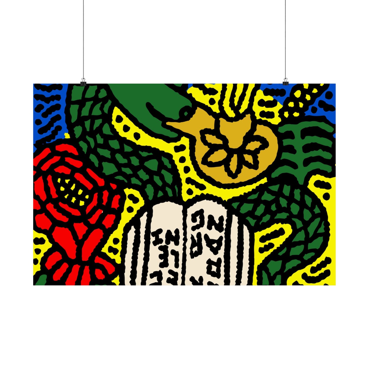 Shining a light on knowledge Matte Poster Horizontal (Small)